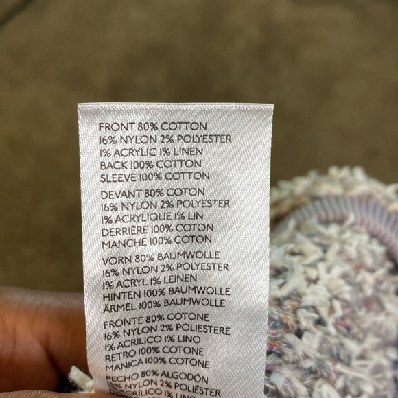 Anthropologie Pilcro Anabel Purple Acid Wash Textured Sweater L - Picture 7 of 11